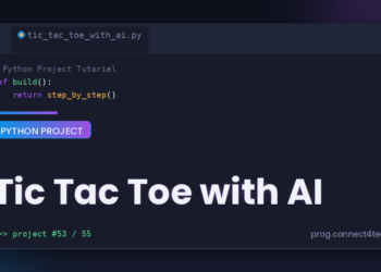 Tic Tac Toe with AI Python project tutorial