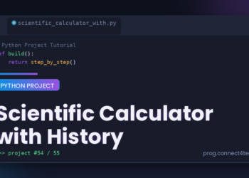 Scientific Calculator with History Python project tutorial