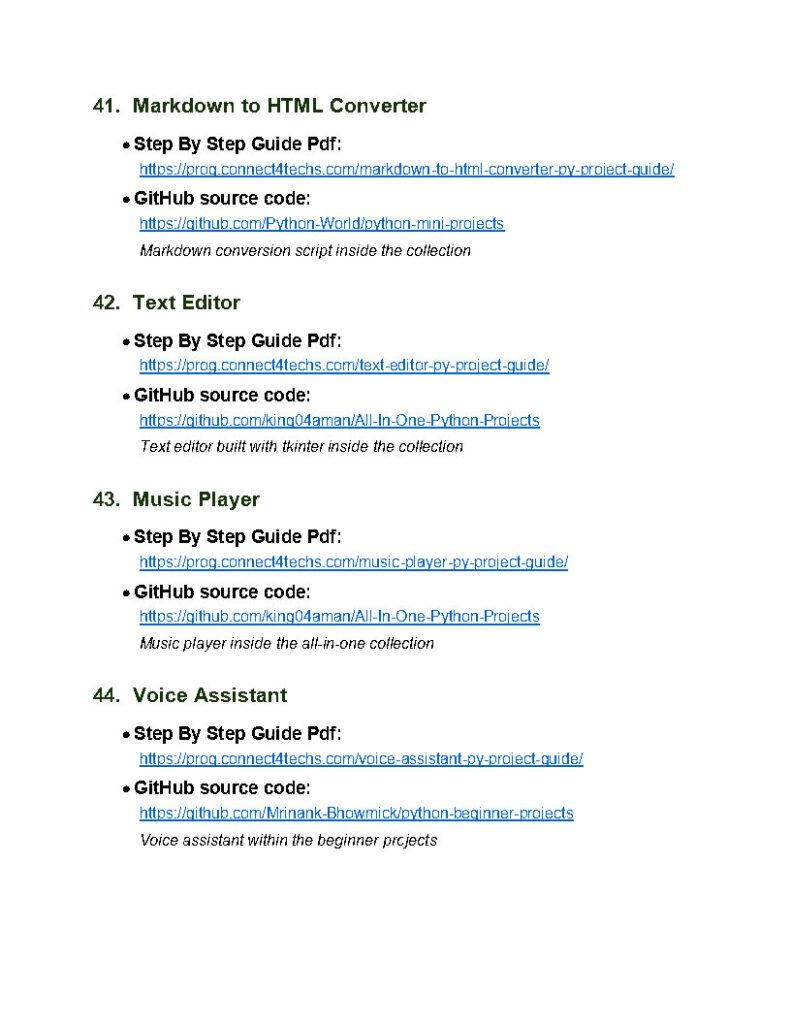 55 Python Projects with References and Source Code Your Complete Hands-On Guide