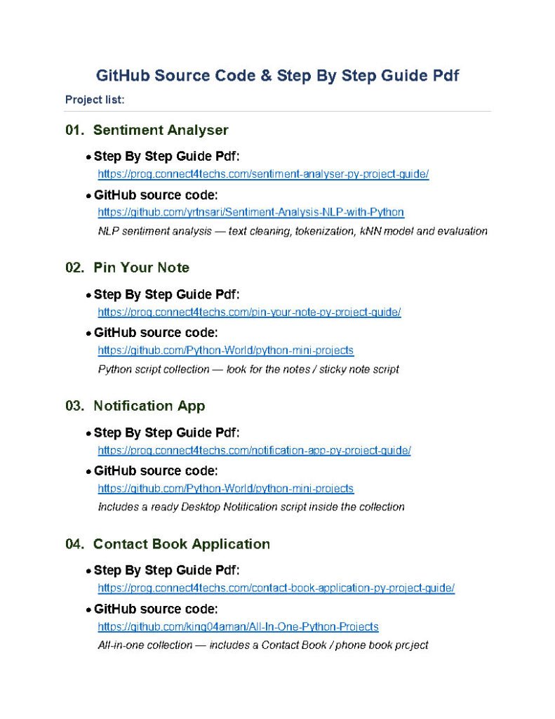 55 Python Projects with References and Source Code Your Complete Hands-On Guide