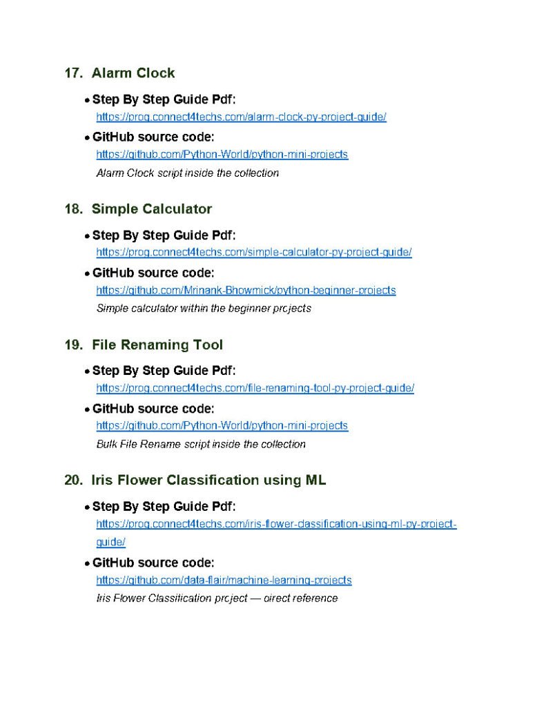 55 Python Projects with References and Source Code Your Complete Hands-On Guide
